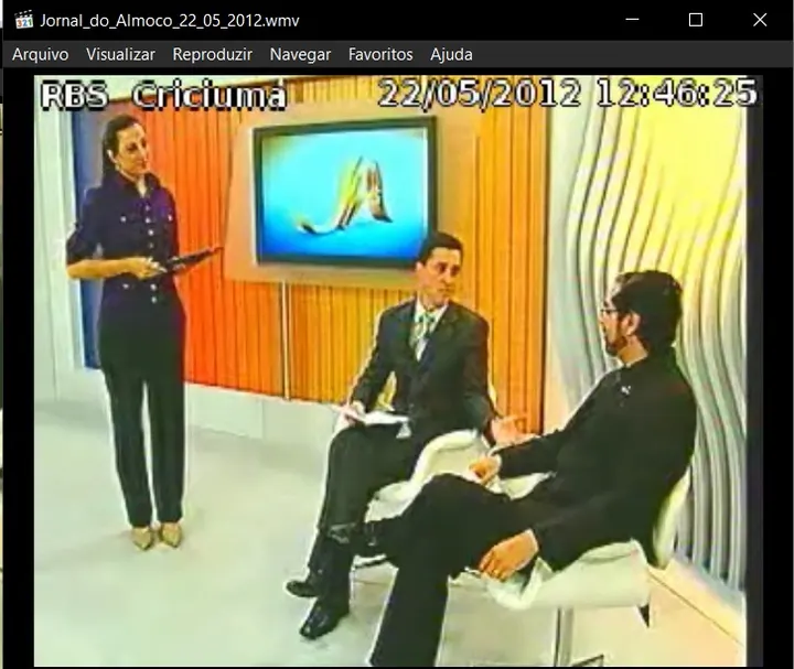 Cristiano Brasil no Jornal do Almoço da RBS TV