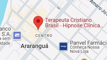 Mapa - Terapeuta Cristiano Brasil Ararangua SC Santa Catarina Hipnologo Hipnose